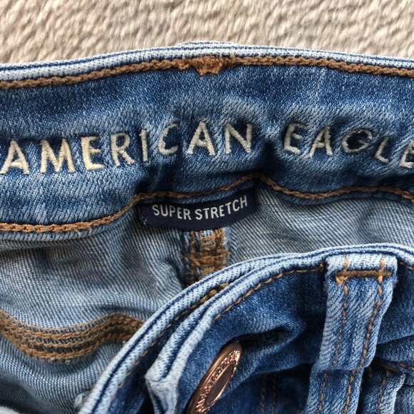 Aeropostale American Eagle Womens Jeans Size 000/00 Skinny Leg Blue Denim Casual - Picture 4 of 16